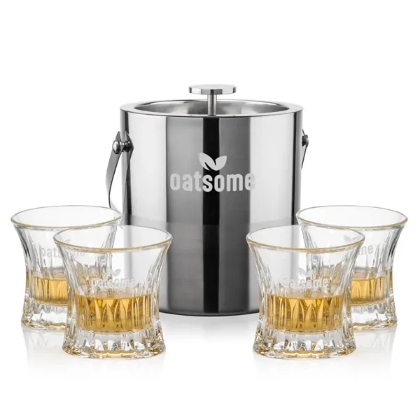 The Catania Ice Bucket with On-the-Rocks Set brings refined style and... from ASI 84592 St Regis Group