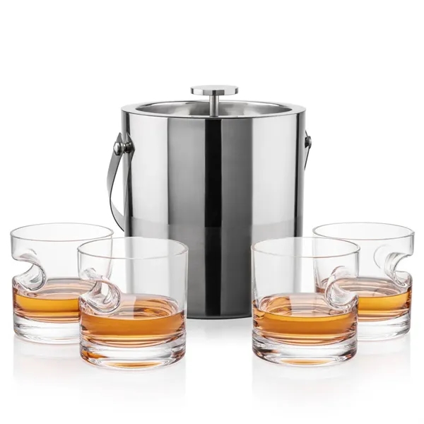 The Catania Ice Bucket with On-the-Rocks Set brings refined style and... from ASI 84592 St Regis Group