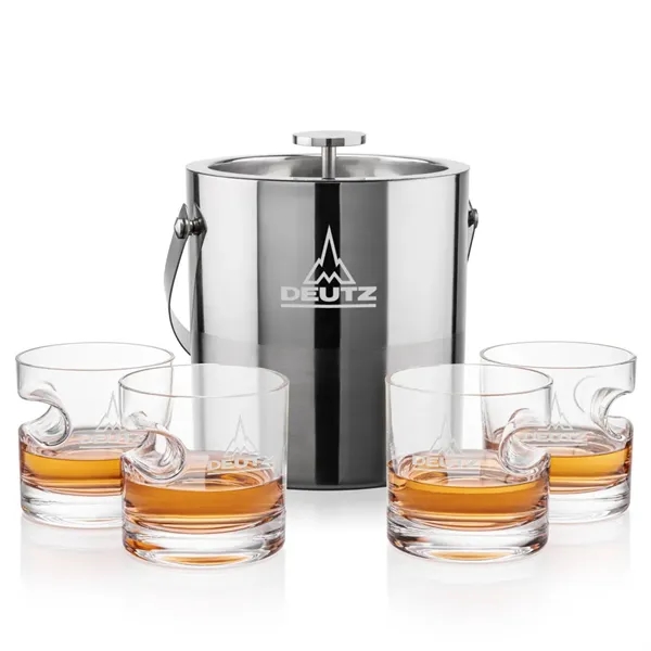 The Catania Ice Bucket with On-the-Rocks Set brings refined style and... from ASI 84592 St Regis Group