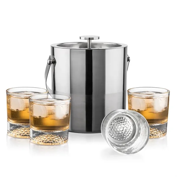 The Catania Ice Bucket with On-the-Rocks Set brings refined style and... from ASI 84592 St Regis Group