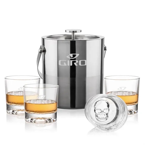 The Catania Ice Bucket with On-the-Rocks Set brings refined style and... from ASI 84592 St Regis Group