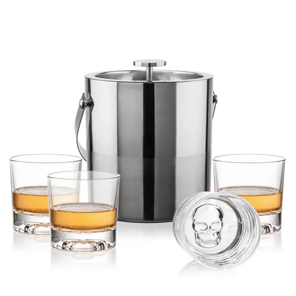 The Catania Ice Bucket with On-the-Rocks Set brings refined style and... from ASI 84592 St Regis Group