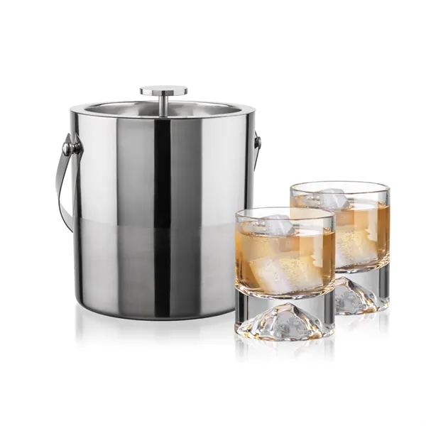 The Catania Ice Bucket with On-the-Rocks Set brings refined style and... from ASI 84592 St Regis Group