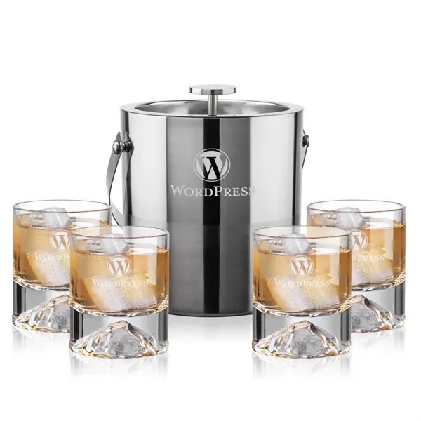 The Catania Ice Bucket with On-the-Rocks Set brings refined style and... from ASI 84592 St Regis Group