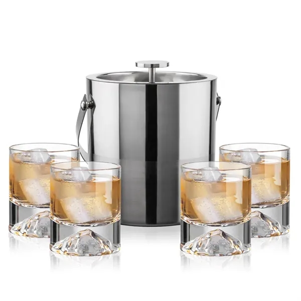 The Catania Ice Bucket with On-the-Rocks Set brings refined style and... from ASI 84592 St Regis Group