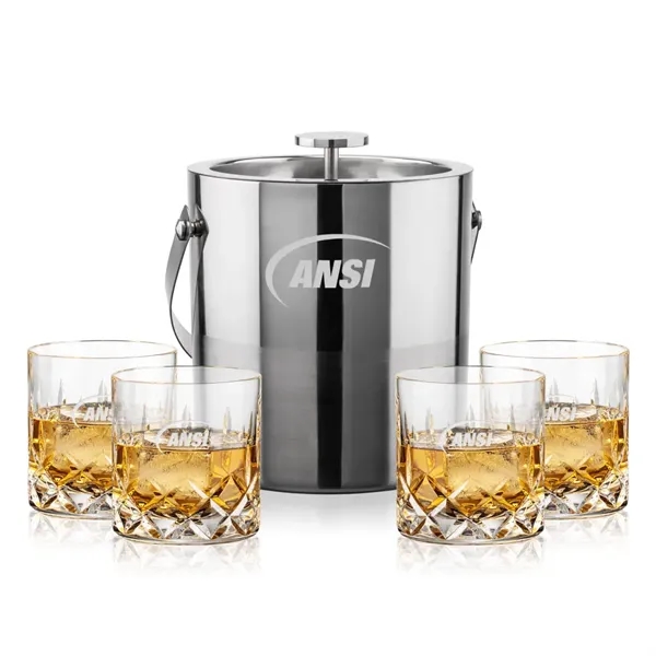 The Catania Ice Bucket with On-the-Rocks Set brings refined style and... from ASI 84592 St Regis Group