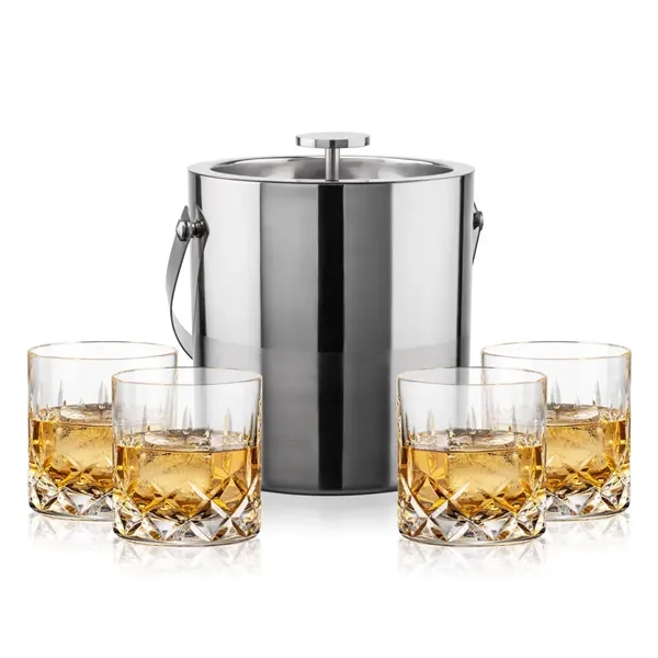 The Catania Ice Bucket with On-the-Rocks Set brings refined style and... from ASI 84592 St Regis Group