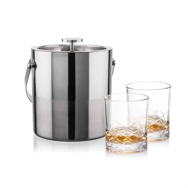 The Catania Ice Bucket with On-the-Rocks Set brings refined style and... from ASI 84592 St Regis Group