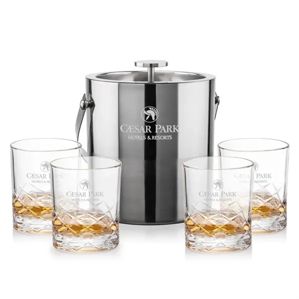 The Catania Ice Bucket with On-the-Rocks Set brings refined style and... from ASI 84592 St Regis Group