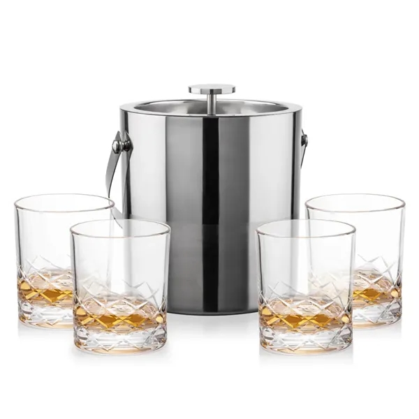 The Catania Ice Bucket with On-the-Rocks Set brings refined style and... from ASI 84592 St Regis Group