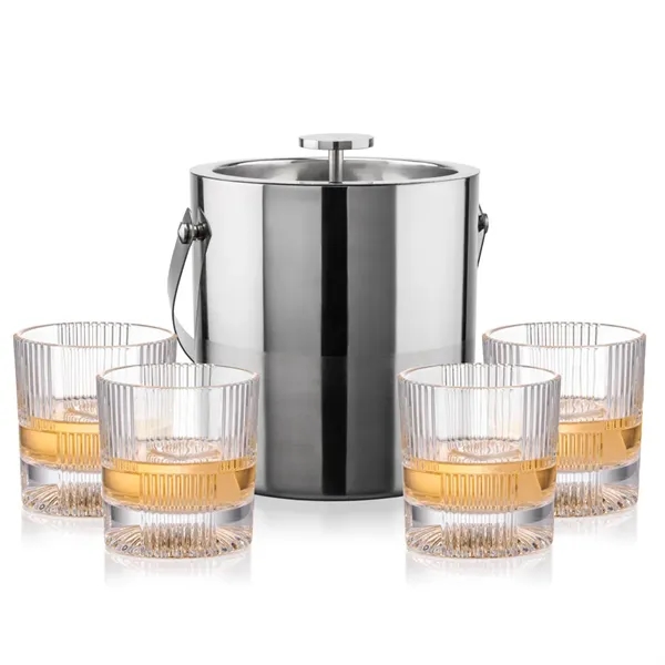 The Catania Ice Bucket with On-the-Rocks Set brings refined style and... from ASI 84592 St Regis Group