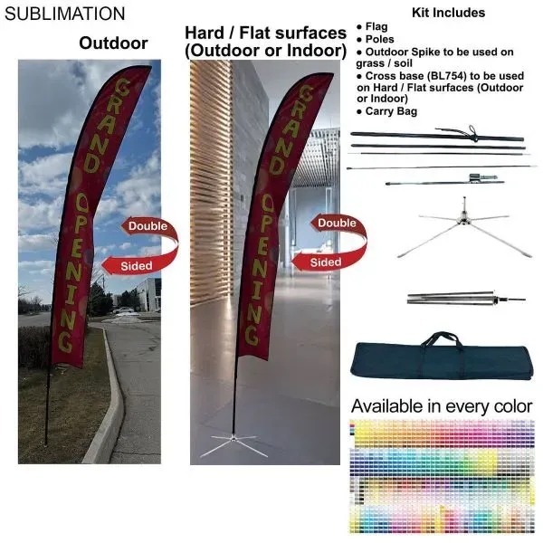 19' X-Large Feather Flag Kit... from ASI 53509 FIEL-Fairdeal Import & Export