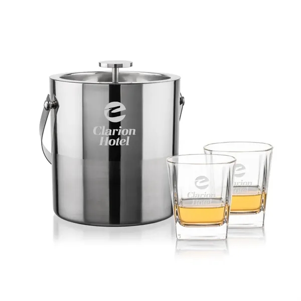 The Catania Ice Bucket with On-the-Rocks Set brings refined style and... from ASI 84592 St Regis Group