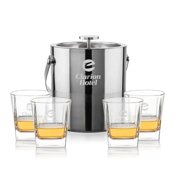 The Catania Ice Bucket with On-the-Rocks Set brings refined style and... from ASI 84592 St Regis Group