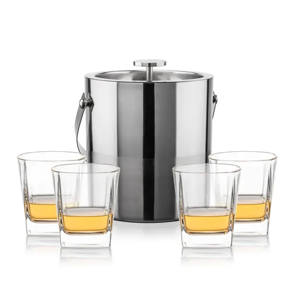 The Catania Ice Bucket with On-the-Rocks Set brings refined style and... from ASI 84592 St Regis Group