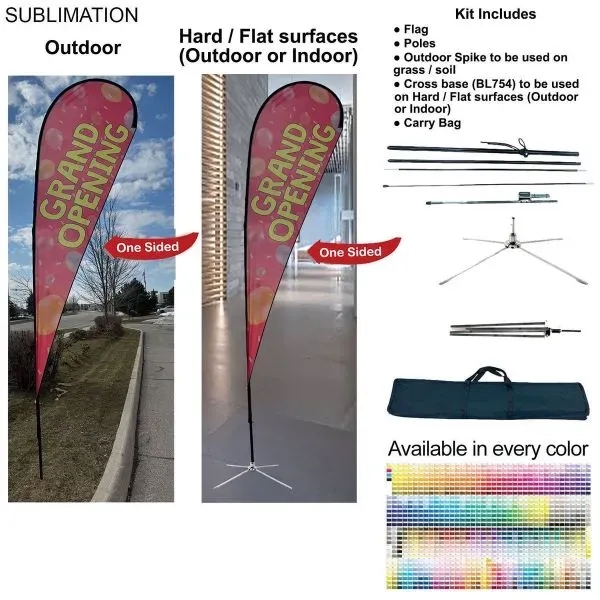 16' X-Large Tear Drop Flag Kit... from ASI 53509 FIEL-Fairdeal Import & Export
