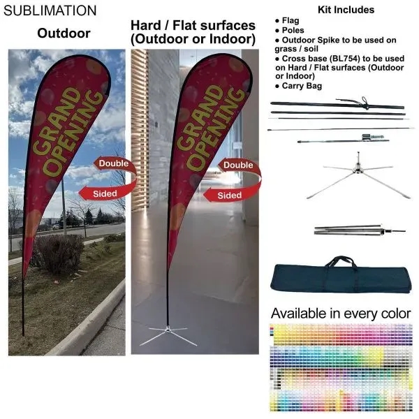 16' X-Large Tear Drop Flag Kit... from ASI 53509 FIEL-Fairdeal Import & Export