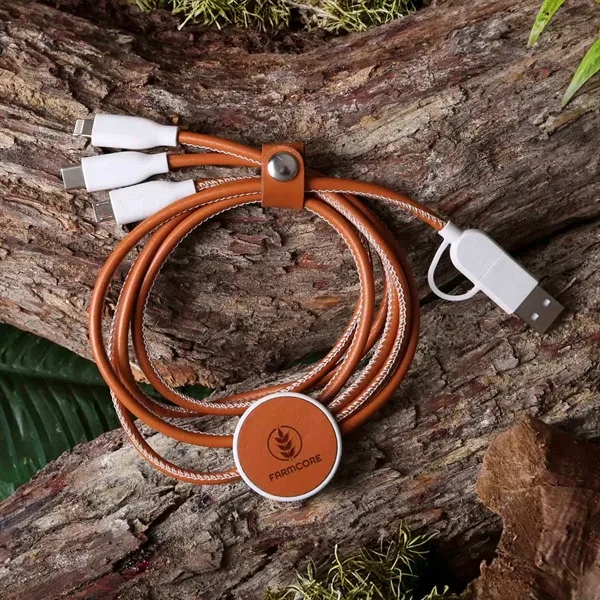 A 3-in-1 charging cable made from eco-friendly materials... from ASI 61966 HPG / OrigAudio HPG Gold