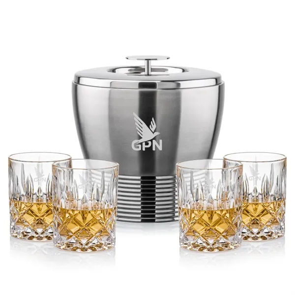 The Genoa Ice Bucket & On-the-Rocks Set is designed for effortless... from ASI 84592 St Regis Group