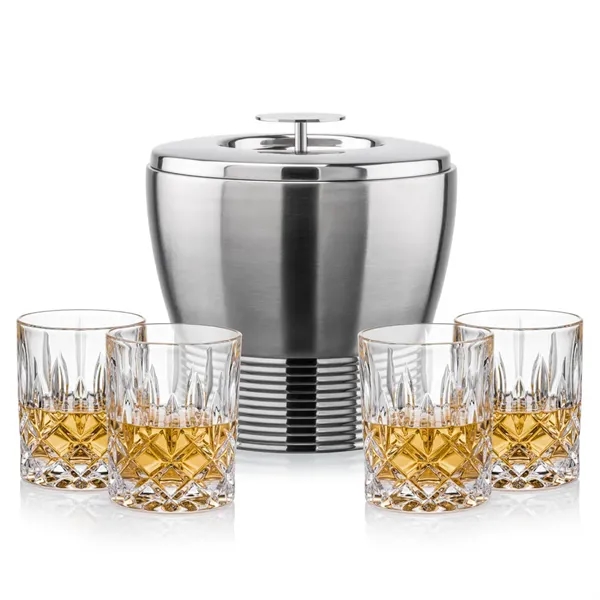 The Genoa Ice Bucket & On-the-Rocks Set is designed for effortless... from ASI 84592 St Regis Group