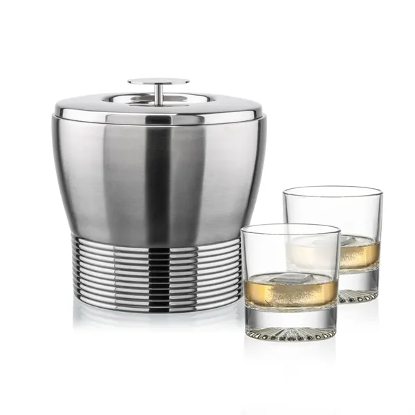 The Genoa Ice Bucket & On-the-Rocks Set is designed for effortless... from ASI 84592 St Regis Group