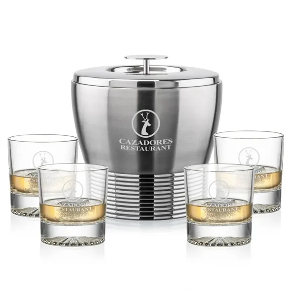 The Genoa Ice Bucket & On-the-Rocks Set is designed for effortless... from ASI 84592 St Regis Group