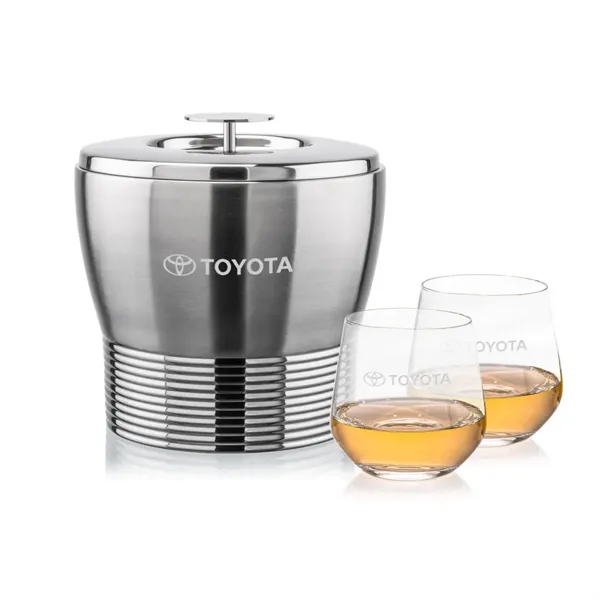 The Genoa Ice Bucket & On-the-Rocks Set is designed for effortless... from ASI 84592 St Regis Group