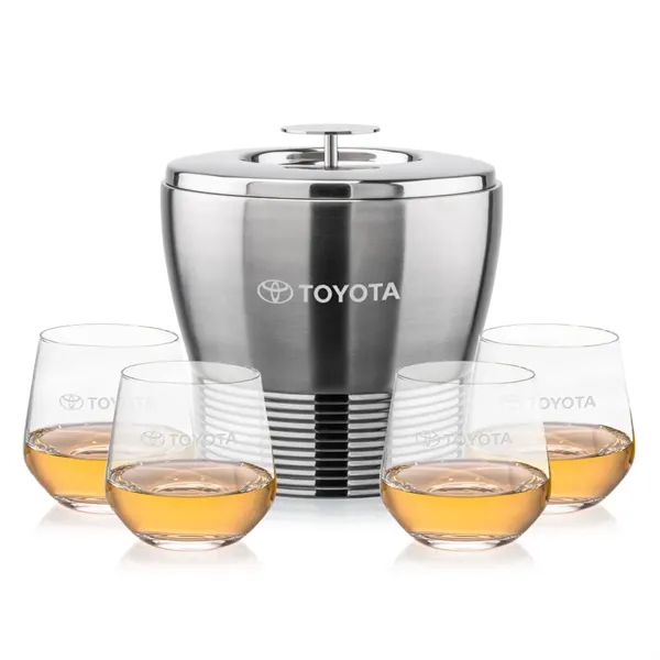 The Genoa Ice Bucket & On-the-Rocks Set is designed for effortless... from ASI 84592 St Regis Group