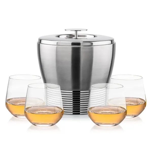 The Genoa Ice Bucket & On-the-Rocks Set is designed for effortless... from ASI 84592 St Regis Group