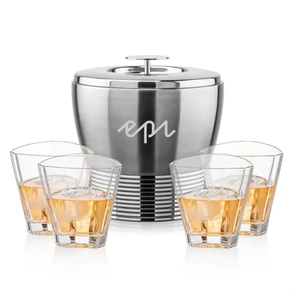 The Genoa Ice Bucket & On-the-Rocks Set is designed for effortless... from ASI 84592 St Regis Group