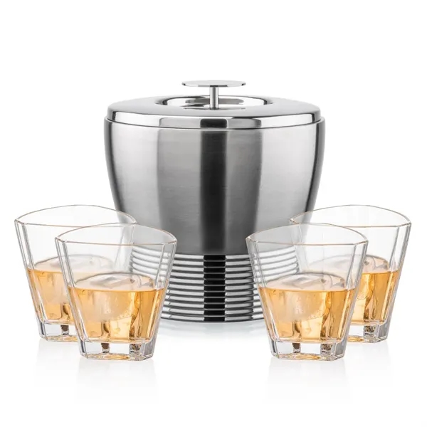The Genoa Ice Bucket & On-the-Rocks Set is designed for effortless... from ASI 84592 St Regis Group