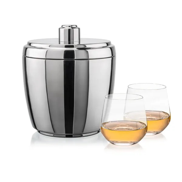 The Pescara Ice Bucket & On-the-Rocks Set combines modern style with... from ASI 84592 St Regis Group