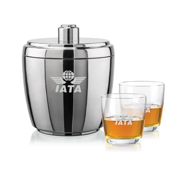 The Pescara Ice Bucket & On-the-Rocks Set combines modern style with... from ASI 84592 St Regis Group