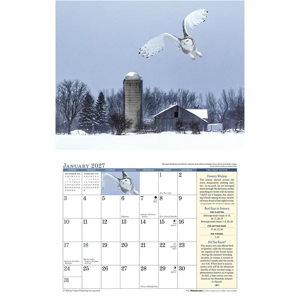 13 month staple bound wall calendar that brings The Old Farmer's... from ASI 61966 HPG / Beacon Promotions HPG Gold