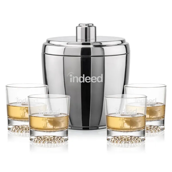 The Pescara Ice Bucket & On-the-Rocks Set combines modern style with... from ASI 84592 St Regis Group