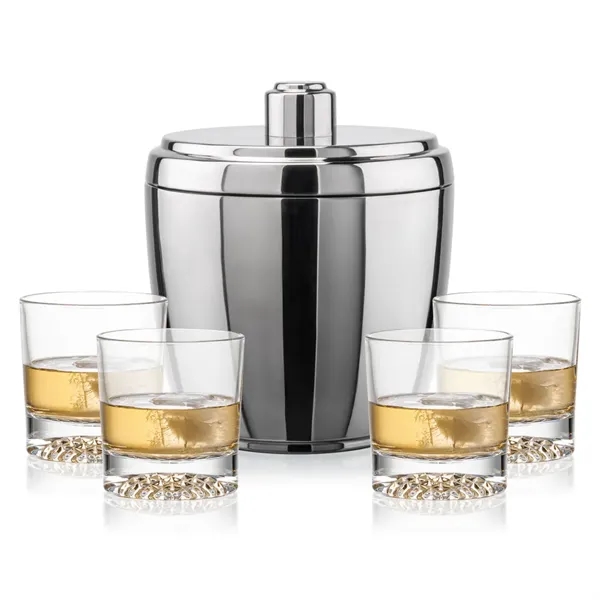 The Pescara Ice Bucket & On-the-Rocks Set combines modern style with... from ASI 84592 St Regis Group