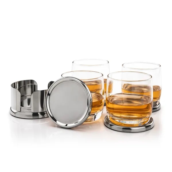 The Baldoni Coasters & On-the-Rocks Set combines modern elegance with everyday... from ASI 84592 St Regis Group