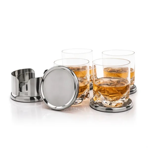 The Baldoni Coasters & On-the-Rocks Set combines modern elegance with everyday... from ASI 84592 St Regis Group