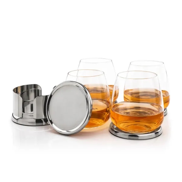 The Baldoni Coasters & On-the-Rocks Set combines modern elegance with everyday... from ASI 84592 St Regis Group