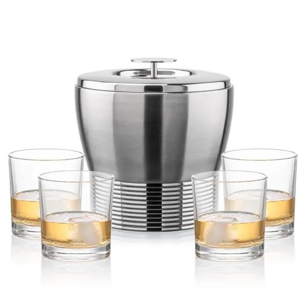 The Genoa Ice Bucket & On-the-Rocks Set is designed for effortless... from ASI 84592 St Regis Group