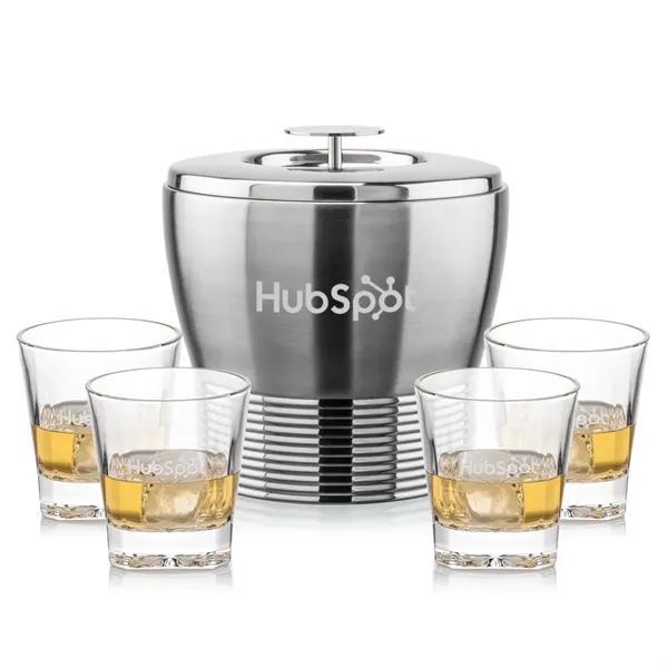 The Genoa Ice Bucket & On-the-Rocks Set is designed for effortless... from ASI 84592 St Regis Group