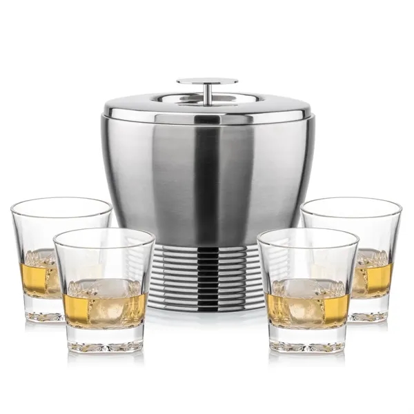 The Genoa Ice Bucket & On-the-Rocks Set is designed for effortless... from ASI 84592 St Regis Group