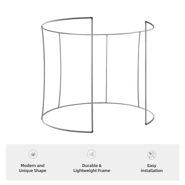 10'dia C-Shape Booth Enclosure, aluminum frame, full color imprint on 240g... from ASI 49891 Discount Marketing Products / DMP