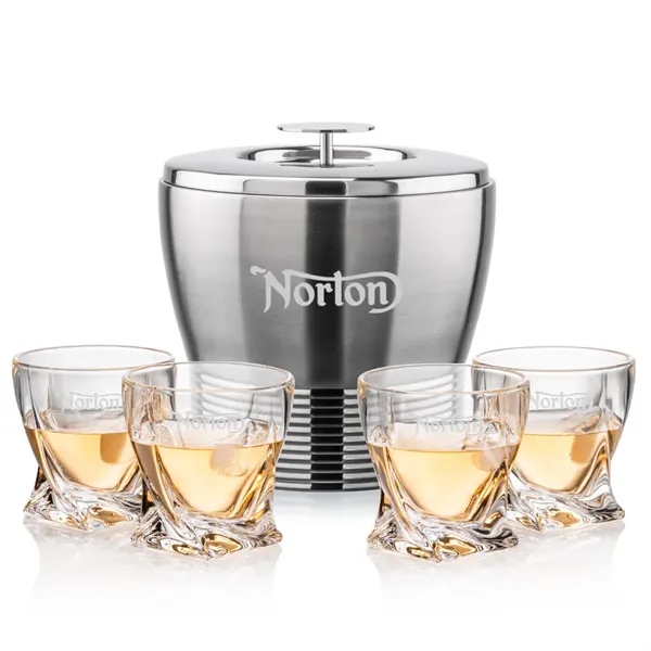 The Genoa Ice Bucket & On-the-Rocks Set is designed for effortless... from ASI 84592 St Regis Group