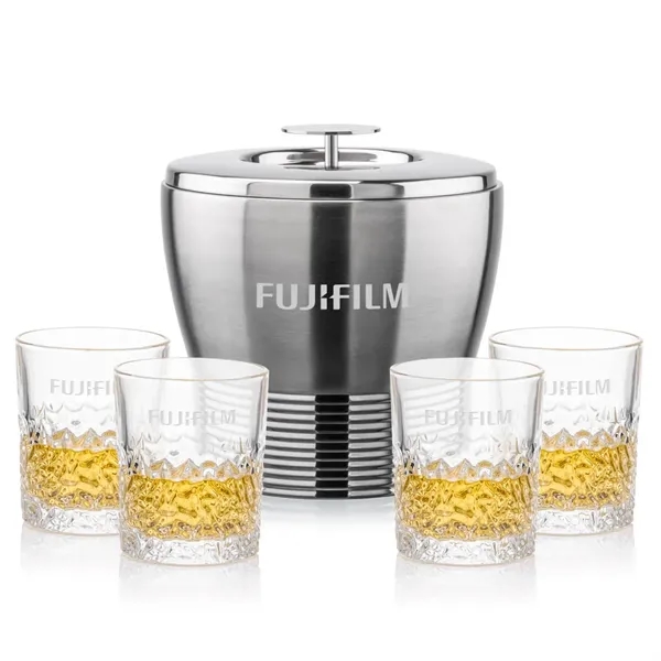 The Genoa Ice Bucket & On-the-Rocks Set is designed for effortless... from ASI 84592 St Regis Group