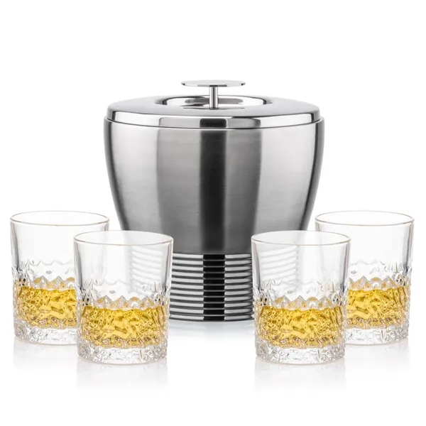 The Genoa Ice Bucket & On-the-Rocks Set is designed for effortless... from ASI 84592 St Regis Group