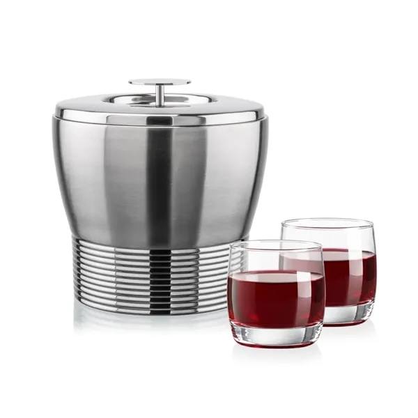 The Genoa Ice Bucket & On-the-Rocks Set is designed for effortless... from ASI 84592 St Regis Group