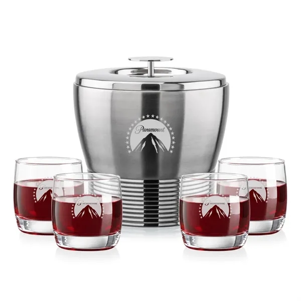 The Genoa Ice Bucket & On-the-Rocks Set is designed for effortless... from ASI 84592 St Regis Group