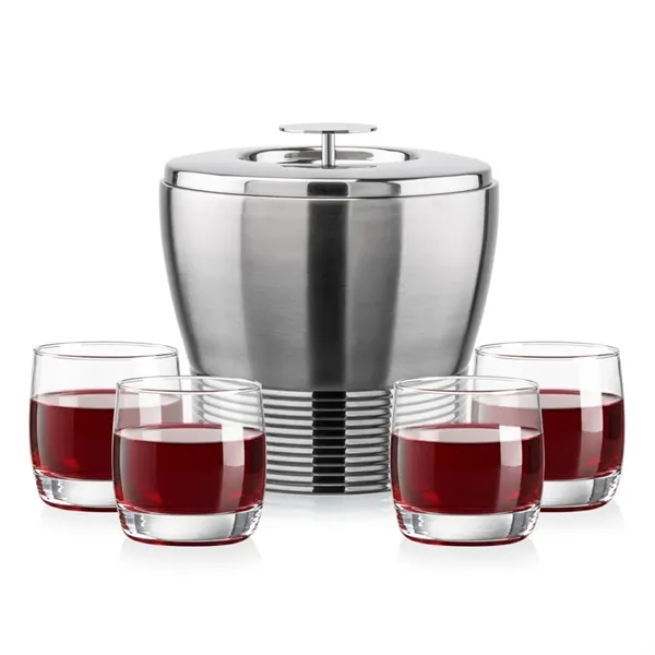 The Genoa Ice Bucket & On-the-Rocks Set is designed for effortless... from ASI 84592 St Regis Group