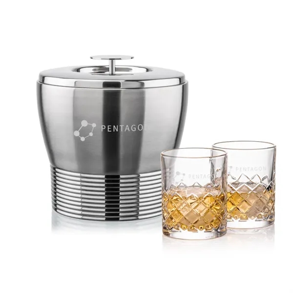 The Genoa Ice Bucket & On-the-Rocks Set is designed for effortless... from ASI 84592 St Regis Group